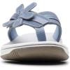 imageClarks Womens Brinkley Flora Flip FlopDenim Blue Synthetic