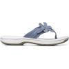 imageClarks Womens Brinkley Flora Flip FlopDenim Blue Synthetic