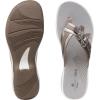 imageClarks Womens Brinkley Flora Flip FlopPewter
