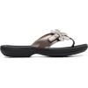 imageClarks Womens Brinkley Flora Flip FlopPewterBlack