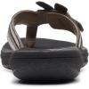 imageClarks Womens Brinkley Flora Flip FlopPewterBlack