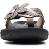 imageClarks Womens Brinkley Flora Flip FlopPewterBlack