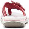 imageClarks Womens Brinkley Flora Flip FlopRed Synthetic