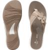 imageClarks Womens Brinkley Flora Flip FlopTaupe Synthetic