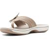 imageClarks Womens Brinkley Flora Flip FlopTaupe Synthetic