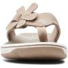 imageClarks Womens Brinkley Flora Flip FlopTaupe Synthetic