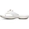 imageClarks Womens Brinkley Flora Flip FlopWhite