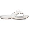 imageClarks Womens Brinkley Flora Flip FlopWhite