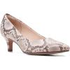 imageClarks Womens Linvale Jerica PumpNatural Snake Synthetic