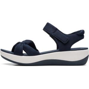 imageClarks Womens Arla Shore Flat SandalNavy Textile