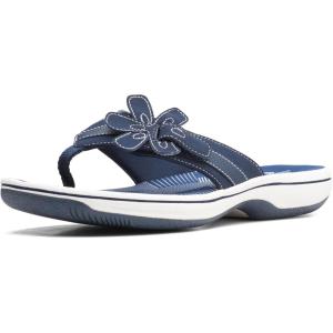 imageClarks Womens Brinkley Flora Flip FlopNavy