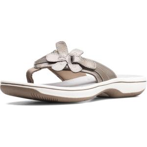 imageClarks Womens Brinkley Flora Flip FlopPewter