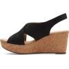 imageClarks Womens Annadel Eirwyn Wedge SandalBlack Nubuck