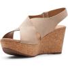 imageClarks Womens Annadel Eirwyn Wedge SandalSand Nubuck