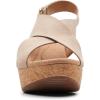 imageClarks Womens Annadel Eirwyn Wedge SandalSand Nubuck