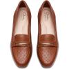 imageClarks Womens Block Heel LoafersCinnamon Leather