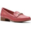 imageClarks Womens Block Heel LoafersDusty Rose Leather