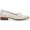 imageClarks Womens Block Heel LoafersOff White Leather