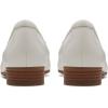 imageClarks Womens Block Heel LoafersOff White Leather