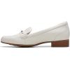 imageClarks Womens Block Heel LoafersOff White Leather