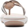 imageClarks Womens Breeze Coral Flip FlopMetallic Combi