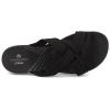 imageClarks Womens Roseville Bay Flat SandalBlack Textile
