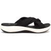 imageClarks Womens Roseville Bay Flat SandalBlack Textile