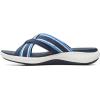imageClarks Womens Roseville Bay Flat SandalDark Navy Textile