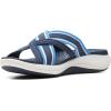 imageClarks Womens Roseville Bay Flat SandalDark Navy Textile