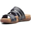 imageClarks Womens Roseville Bay Flat SandalNavy Leather