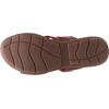 imageClarks Womens Roseville Bay Flat SandalRed Leather