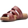 imageClarks Womens Roseville Bay Flat SandalRed Leather