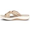 imageClarks Womens Roseville Bay Flat SandalSand Combi Textile