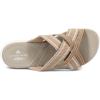 imageClarks Womens Roseville Bay Flat SandalSand Combi Textile