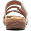 imageClarks Womens Roseville Bay Flat SandalWhite Leather