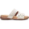 imageClarks Womens Roseville Bay Flat SandalWhite Leather
