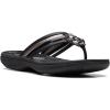 imageClarks Womens Breeze Coral Flip FlopBlack Combi