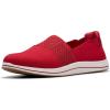 imageClarks Womens Breeze Vibe CloudSteppers Slip On LoaferCherry