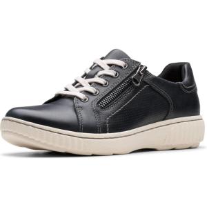 imageClarks Womens Caroline Janna SneakerBlack Leather 1