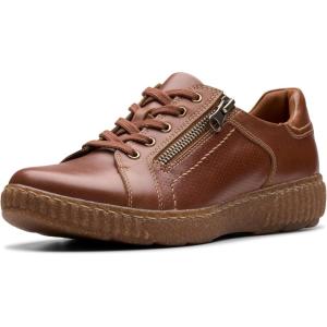 imageClarks Womens Caroline Janna SneakerTan Leather