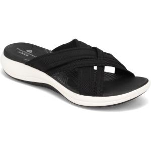 imageClarks Womens Roseville Bay Flat SandalBlack Textile