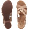 imageClarks Womens Giselle Beach Suede Wedge SandalsSand Nubuck