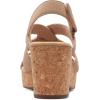 imageClarks Womens Giselle Beach Suede Wedge SandalsSand Nubuck