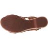 imageClarks Womens Giselle Beach Suede Wedge SandalsTan Leather