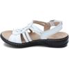 imageClarks Womens Leisa Janna SandalWhite Leather