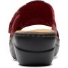 imageClarks Womens Merliah 2 Belle Heeled SandalRed Combi Leather