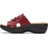 imageClarks Womens Merliah 2 Belle Heeled SandalRed Combi Leather