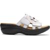 imageClarks Womens Merliah 2 Belle Heeled SandalWhite Combi Leather