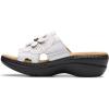 imageClarks Womens Merliah 2 Belle Heeled SandalWhite Combi Leather