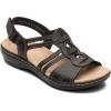 imageClarks Womens Leisa Janna SandalBlack Leather